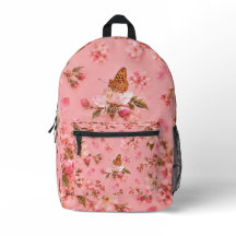 Pink Butterfly Garden Floral
