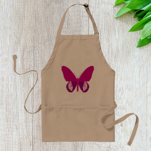 Pink Butterfly Insect Apron