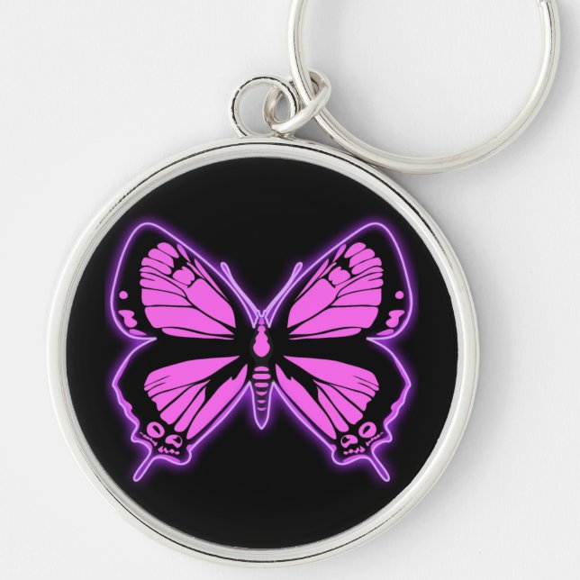 Pink Butterfly Keychain (Front)