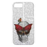 Pink Butterfly Mask Skull