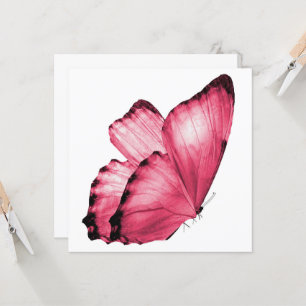 Pink Butterfly Notecard