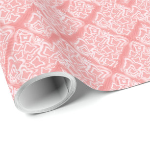 Pink Butterfly Pattern Wrapping Paper