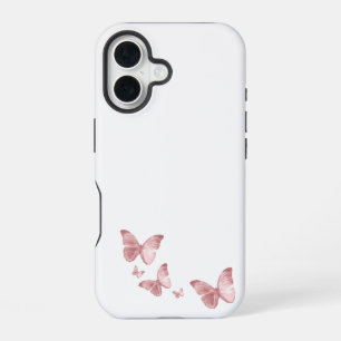 Pink Butterfly Phone Case – Aesthetic Black Backgr