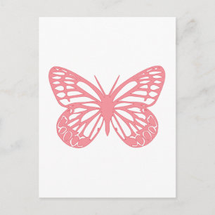 Pink Butterfly Postcard