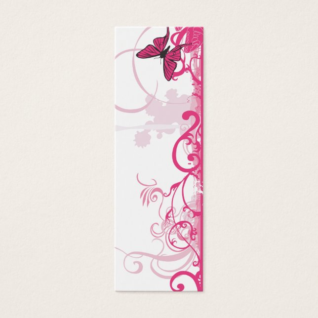 Pink butterfly Profile Card (Front)