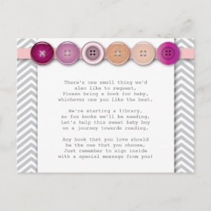 Pink Button Insert card