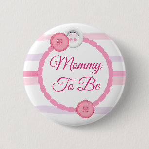 Pink Buttons Mummy to be Baby Shower