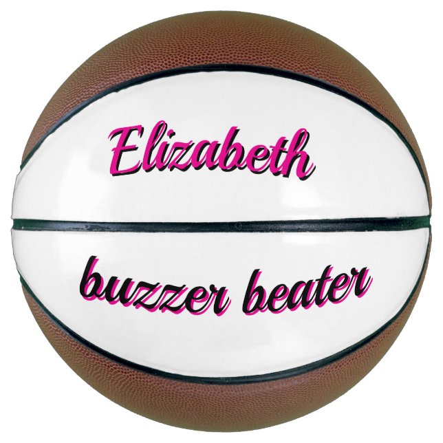 Pink Buzzer Beater Basketball (Front)