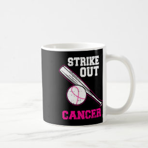 Pink Bysebyll Strike Out Cool Breast Cancer Awaren Coffee Mug