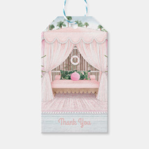 Pink Cabana Bachelorette Weekend   Thank You Gift  Tags