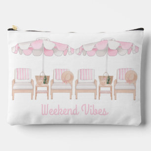 Pink Cabana Bachelorette Weekend   Weekend Vibes Accessory Pouch
