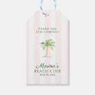 Pink Cabana Stripes Palm Beach Club Thank You