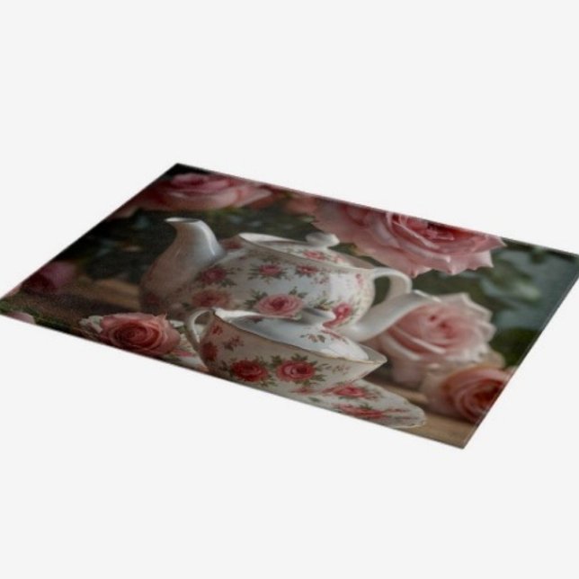 Pink Cabbage Rose Tea Cutting Board (A beautiful cutting board for Mom—practical, stylish, and perfect for Mother’s Day.
)