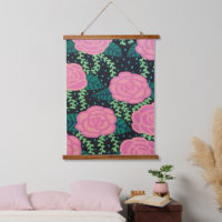 Pink Cabbage Roses Painting