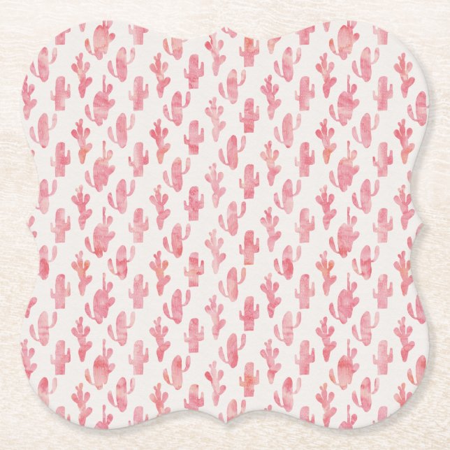 Pink Cactus Coaster (Front)