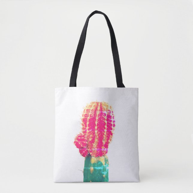 Pink Cactus Photo Tote Bag (Front)