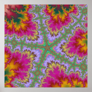 Pink Cactus Starfish Poster