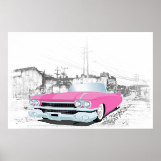 Pink Caddy Poster