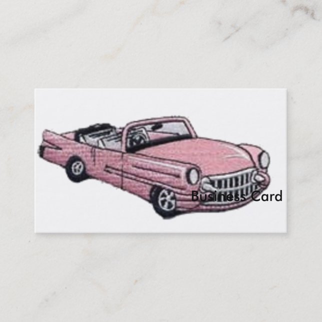 Pink Cadillac Business Card (Front)