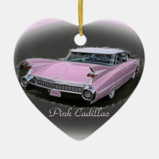 Pink Cadillac Flash Ceramic Tree Decoration