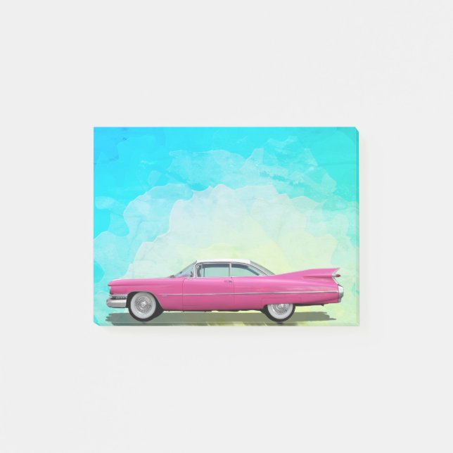 Pink Cadillac Post-it Notes (Front)