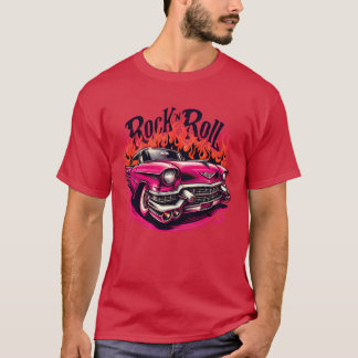 Pink cadillac rock nroll girl T-Shirt