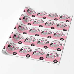 Pink Cadillac Wrapping Paper