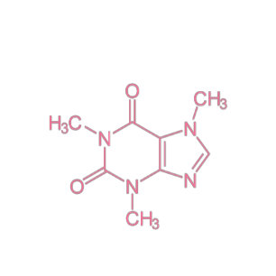 Pink Caffeine Molecule Two-Tone Coffee Mug