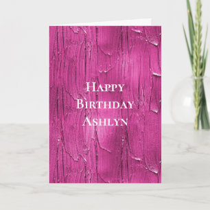 Pink Cake Frosting Birthday Card