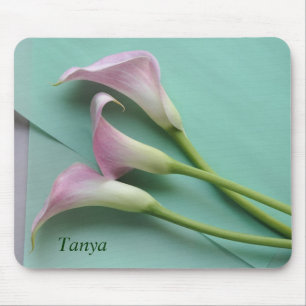 pink calla lilies mousepad