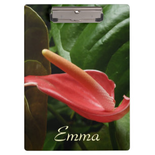 Pink Calla Lily Elegant Floral Clipboard