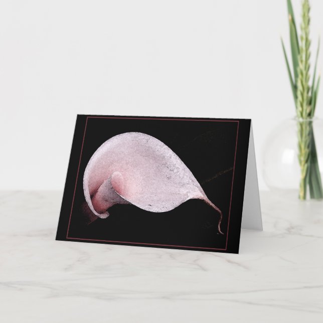 PINK CALLA NOTECARD/BLANK CARD (Front)