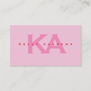 Pink Calling Card
