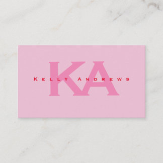 Pink Calling Card