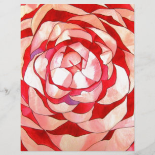 Pink Camellia abstract original art painting