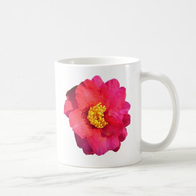 pink camellia flower coffee mug (Right)