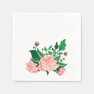 Pink Camellias Napkin