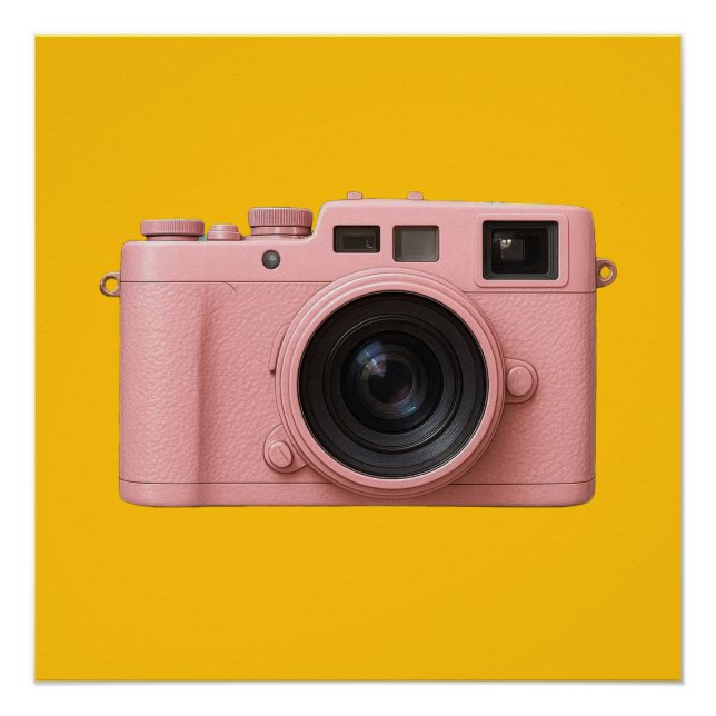 Pink camera poster! poster (Front)