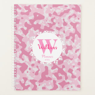 Pink Camo Abstract Art Decor Design Planner