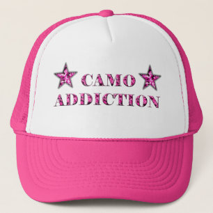 Pink Camo Addiction Trucker Hat