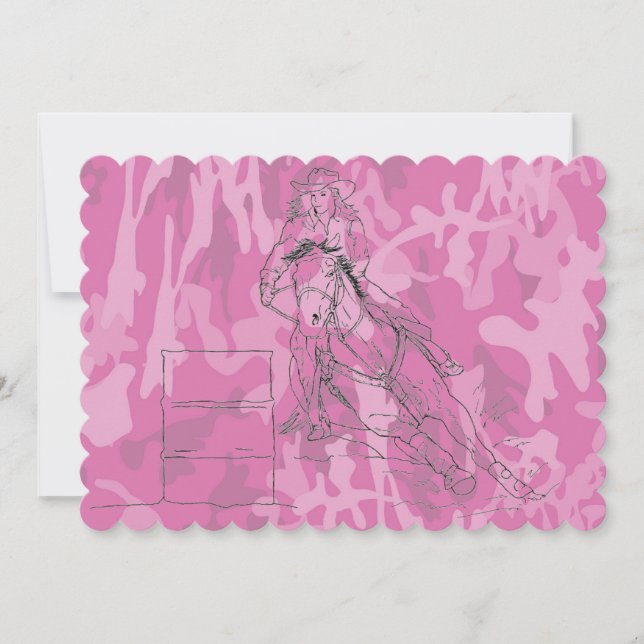 Pink Camo Barrel Racer (Front)