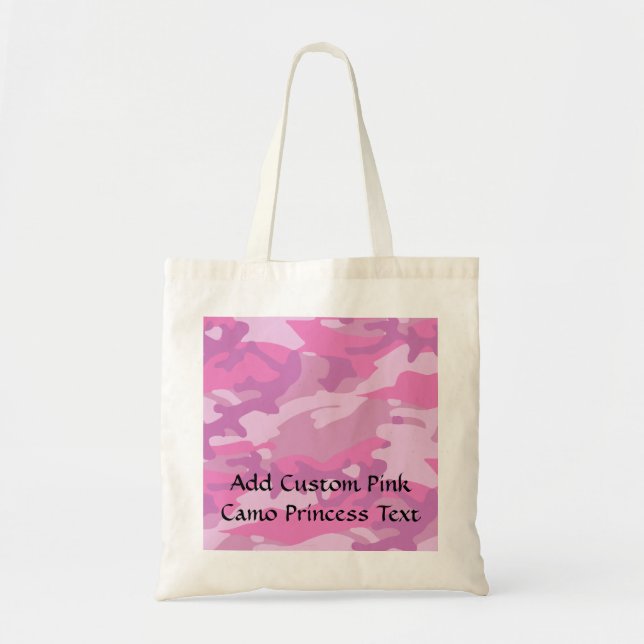 Pink Camo Camoflauge Tote Bag (Front)