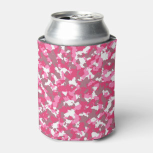 Pink camo can cooler