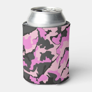 Pink Camo Can Cooler