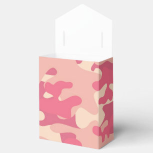 Pink Camo Design Favour Box