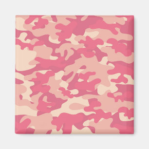 Pink Camo Design Magnet