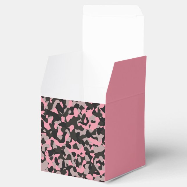 Pink Camo   Favour Box (Opened)