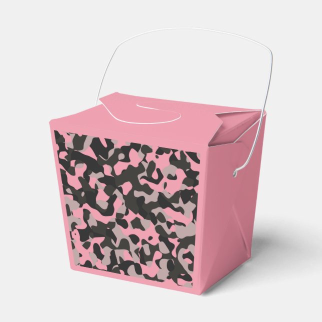 Pink Camo   Favour Box (Front Side)