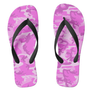 Pink Camo Flip Flops