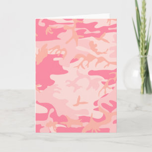 Pink Camo - Girly Camo Card